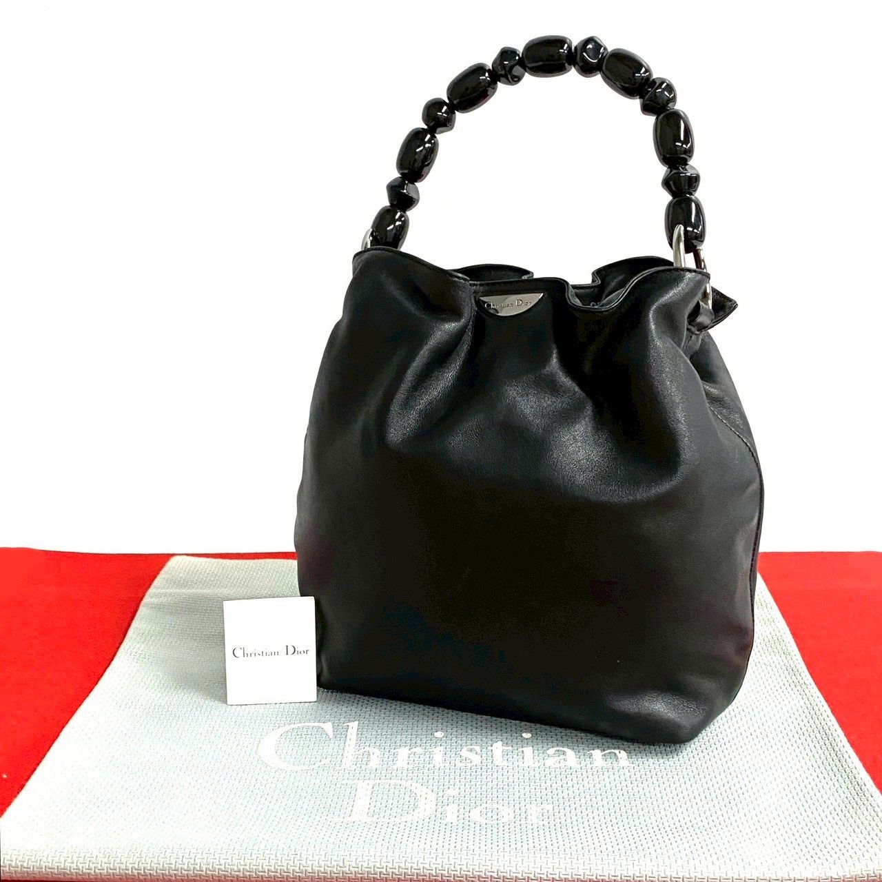 極 美品 希少品 Christian Dior ディオール マリスパール ロゴ 極 美品 希少品 Christian Dior ディオール マリスパール ロゴ