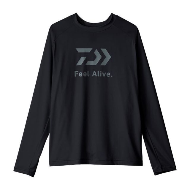 ダイワ DE-6225 アイスドライ ロングスリーブシャツ ブラック XL