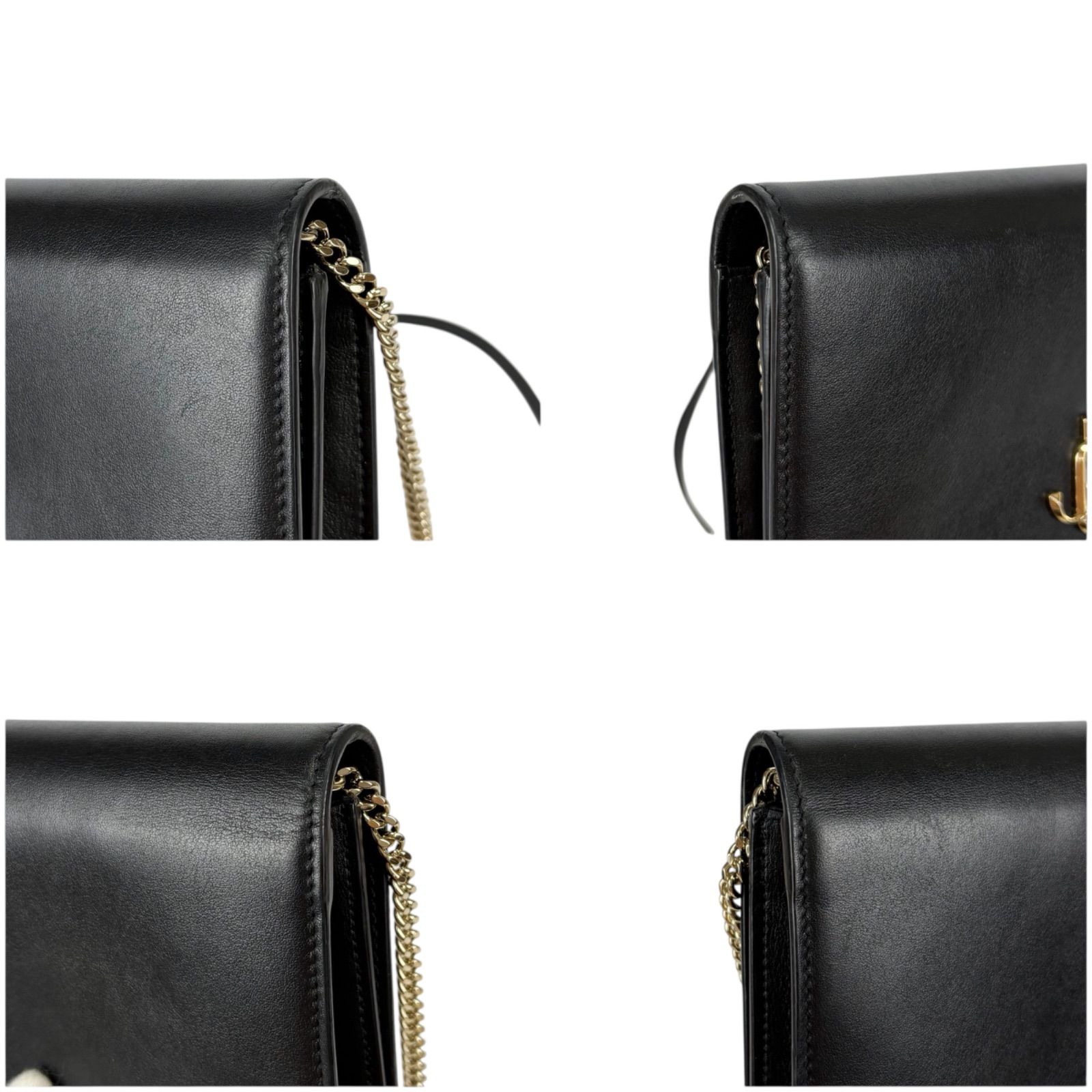 JIMMY CHOO ジミーチュウ パレス ショルダーウォレット JC金具