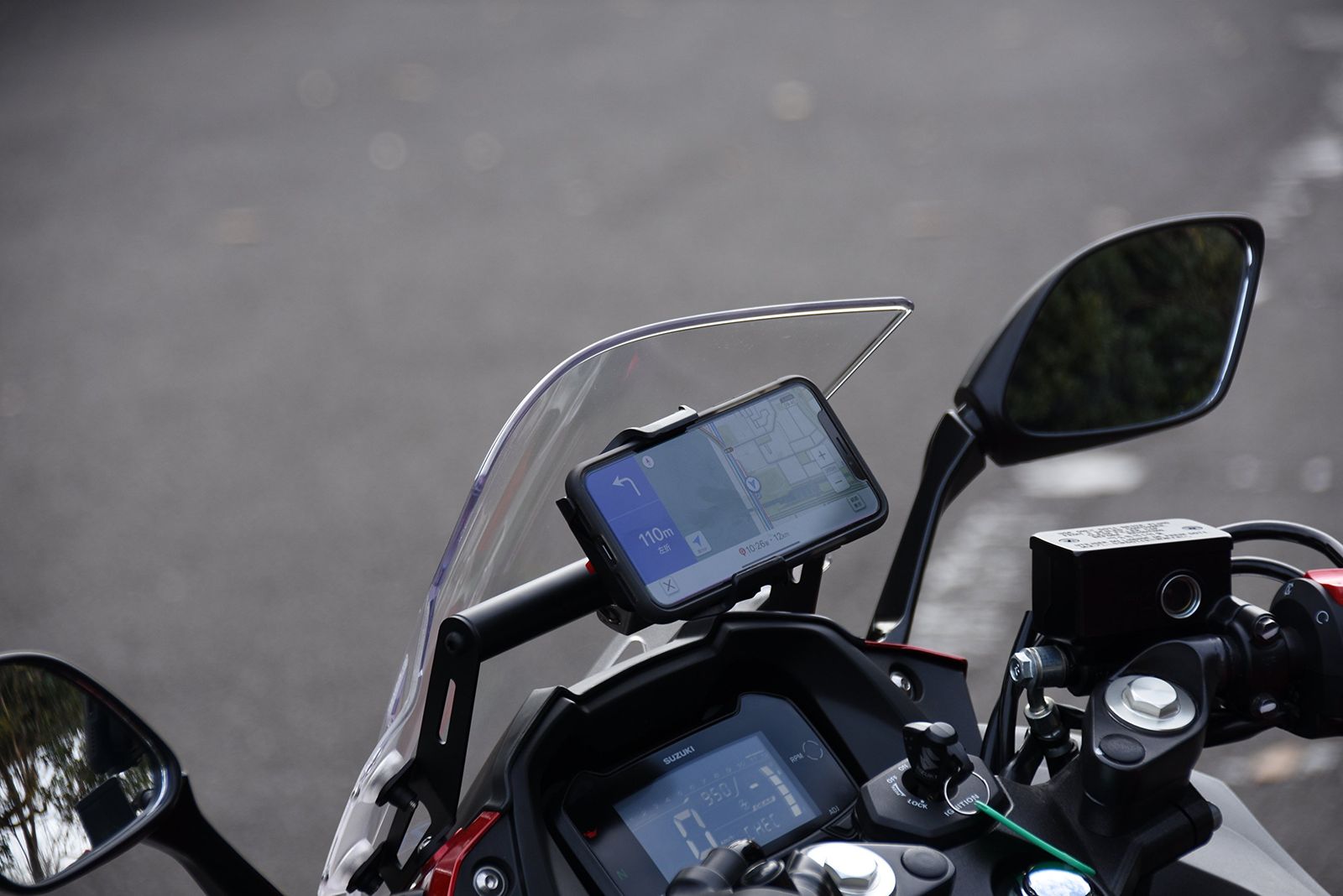 ワールドウォーク GSX250R スマートフォンマウンティングバー gsx250r-mount