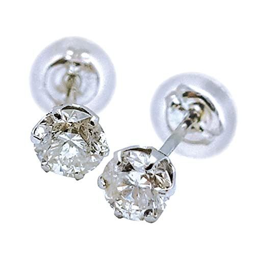 プラチナPt900 プラチナ 天然 ダイヤモンド ピアス 計0.2ct 0.1ct×2