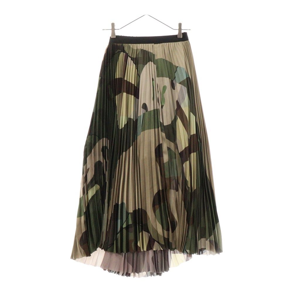 Sacai (サカイ) 21AW × KAWS Print Satin Skirt カウズ カモ柄 