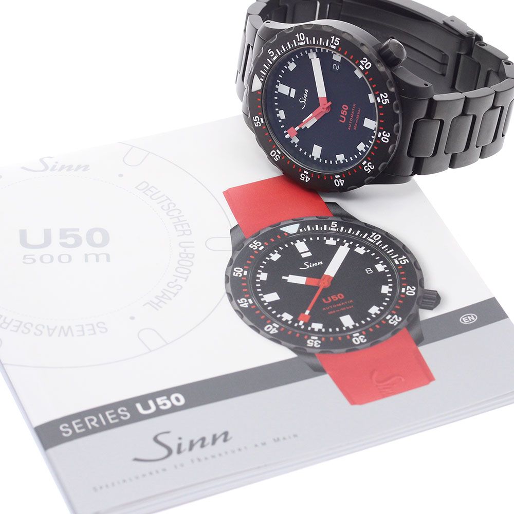 ジン Sinn U50.SDR ダイバーズウォッチ 自動巻き メンズ極美品_902031 