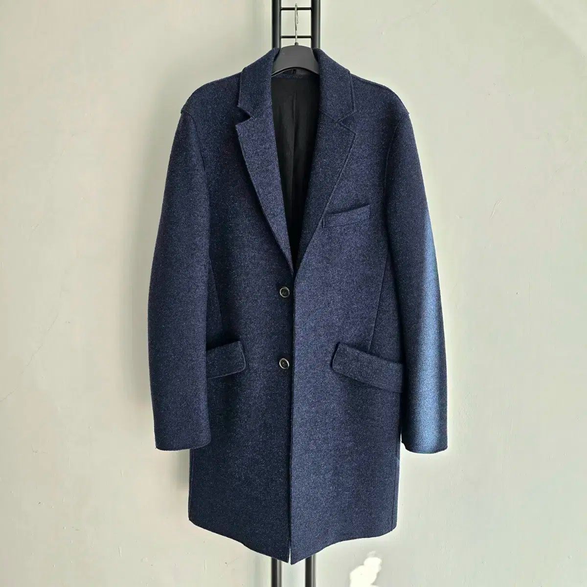 ハン HAN ザム タイム TIME メンズ ウール コート ネイビー