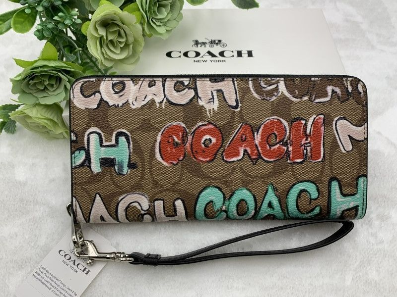 COACH 長財布 コーチ 財布 プレゼント シグネチャー ロング ジップ