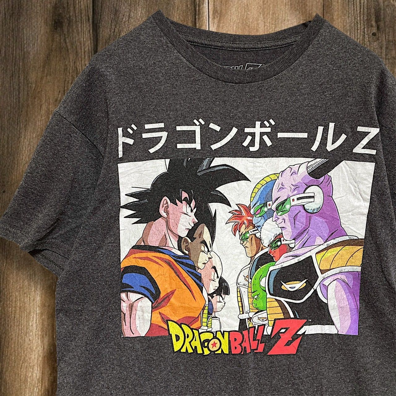 BHEE アニメ Tシャツ ビンテージ 古着 グレー ドラゴンボール Z 悟空 