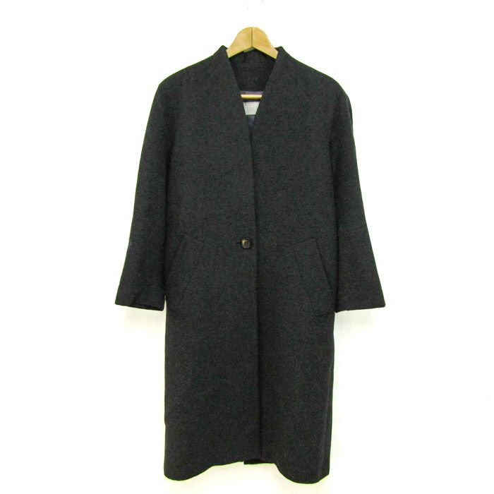 バジーレ28 ノー コートアウター ロングコート カシミヤ レディース ﾌﾘｰサイズ グレー BASILE28