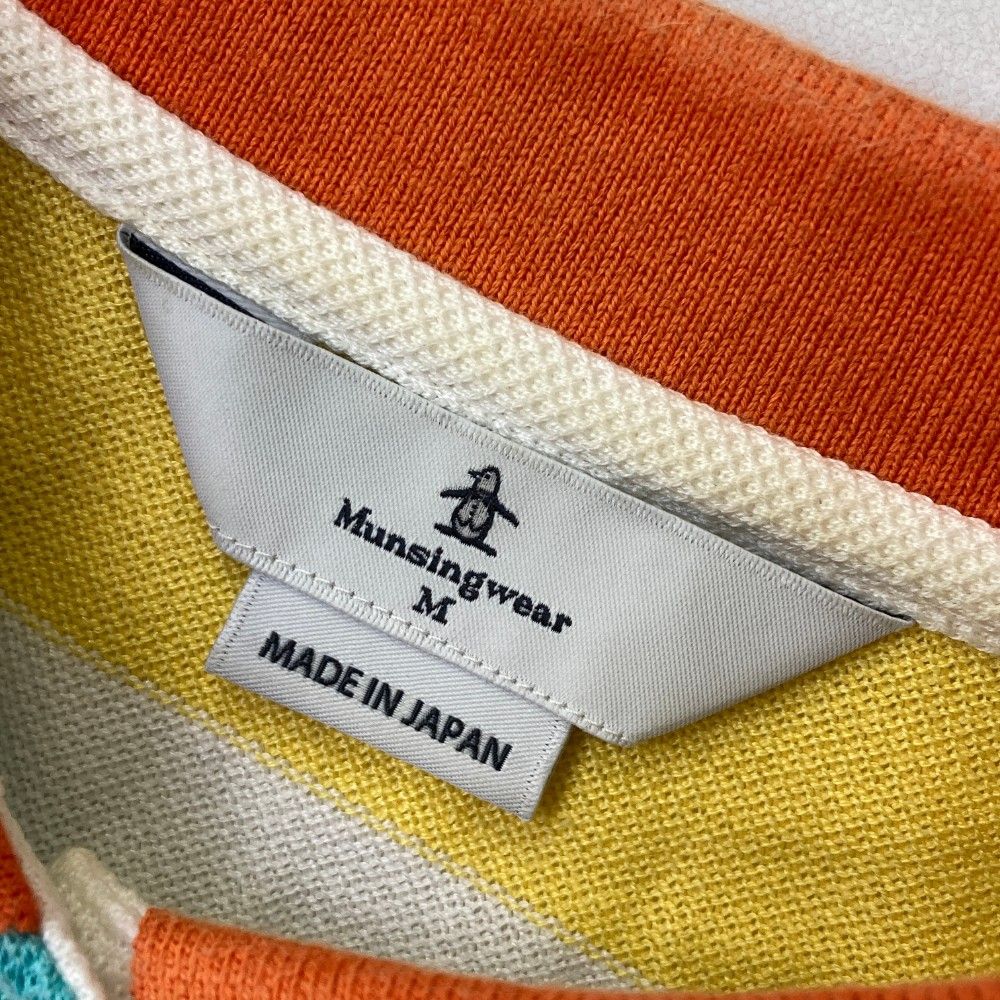 Munsingwear マンシングウェア 半袖 ワンピース M ボーダー ゴルフ Munsingwear ゴルフ ワンピース（袖タイプ：半袖）｜レディース