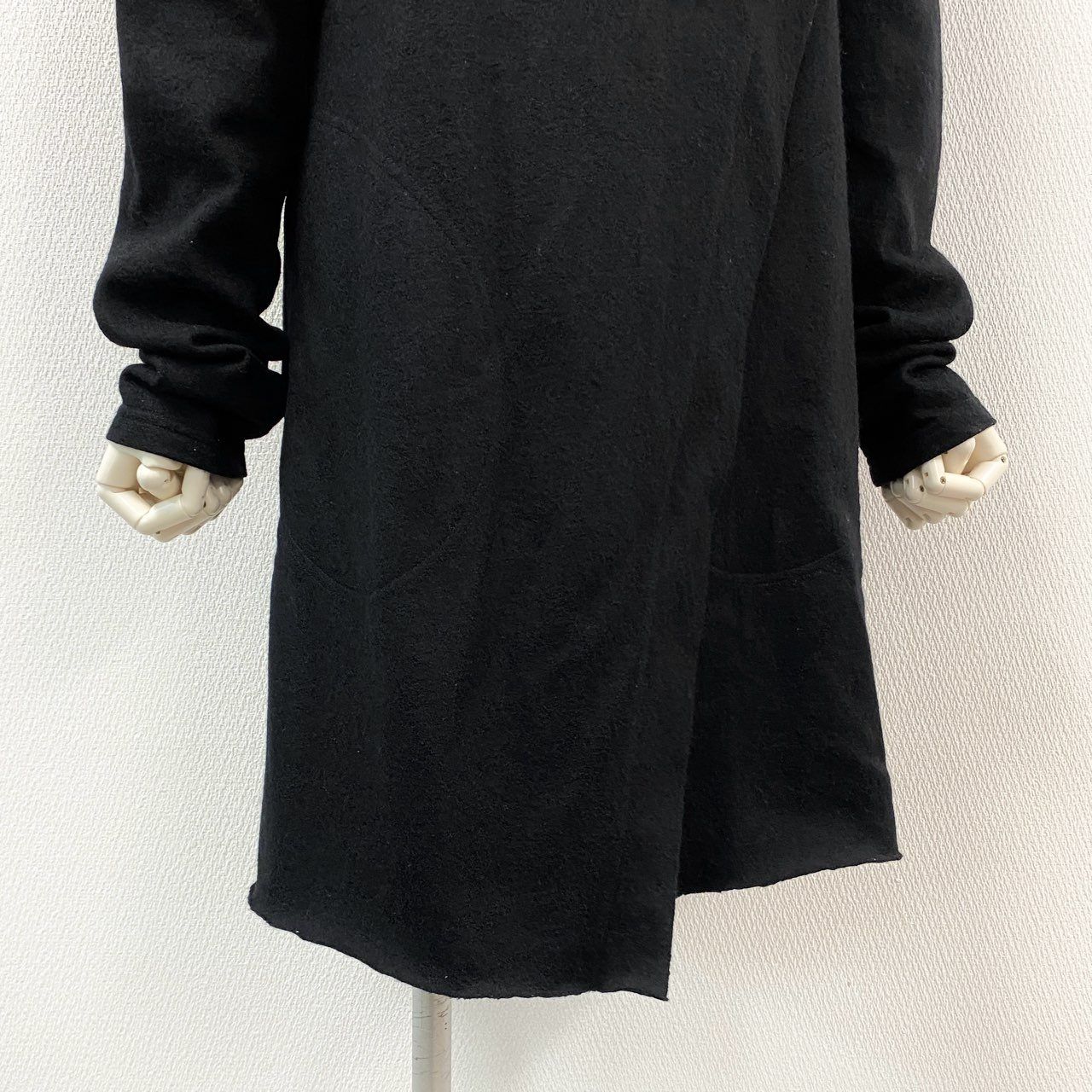 Y1471古着　ウールコート　チャコール　90s Y2K 61g23 《美品》 kiryuyrik キリュウキリュウ ライダースウール