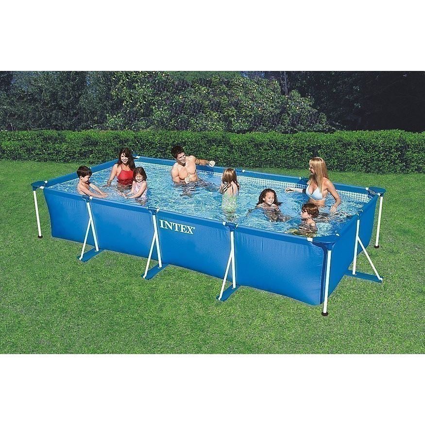 INTEX フレームプール 4.5m×2.2m×84cm インテックス 450 純正 カバー付き