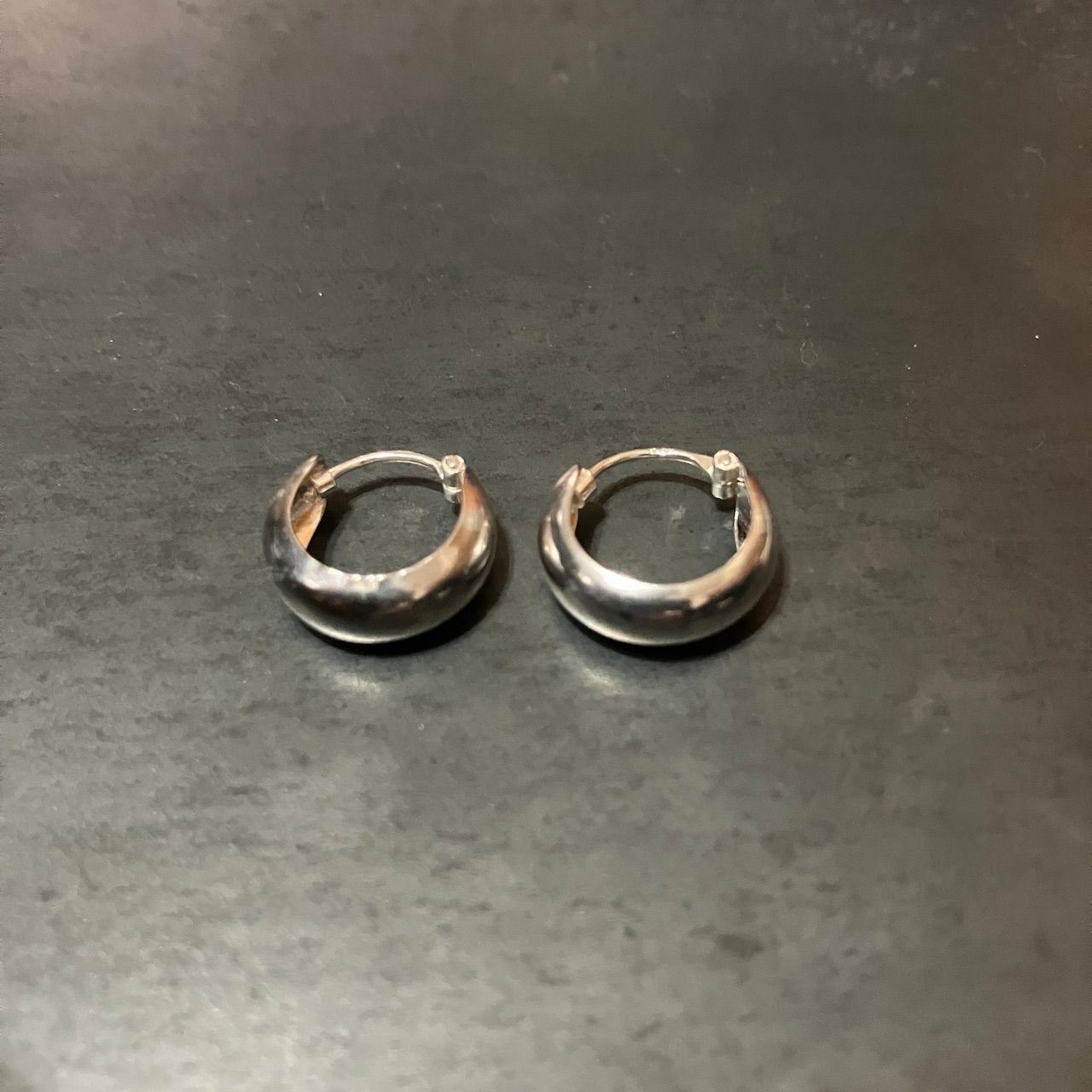 SILVER925 WIDE HOOP EARRINGS /シルバー/ピアス SILVER925 GOLD HOOP WIDE EARRINGS /シルバー/ピアス