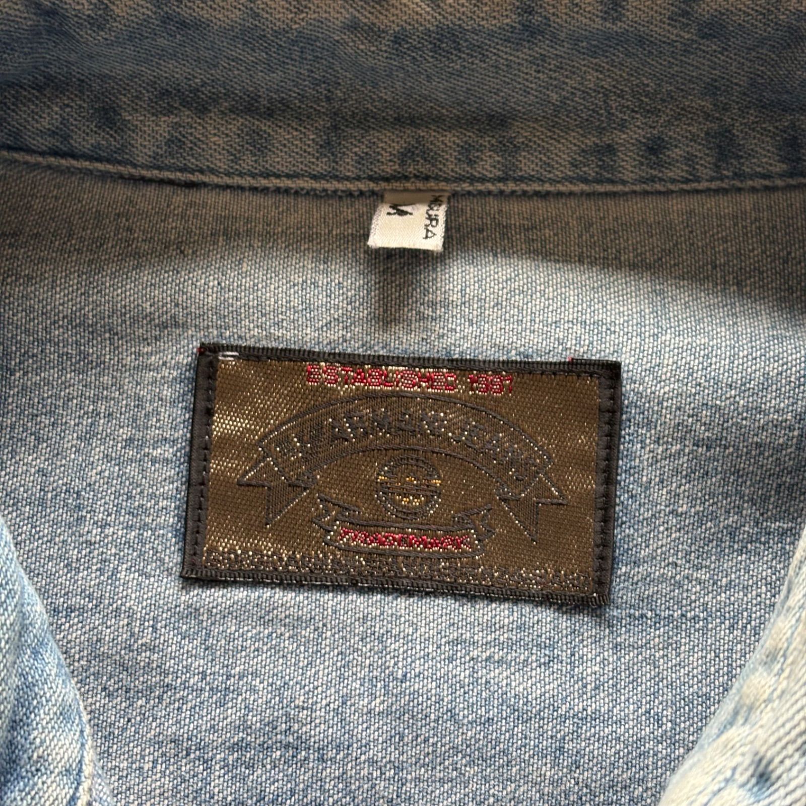 ARMANI　JEANS　S デニム　長袖シャツ　アルマーニ　ジーンズ アルマーニのデニムシャツ アルマーニ ジーンズ ARMANI JEANS デニム