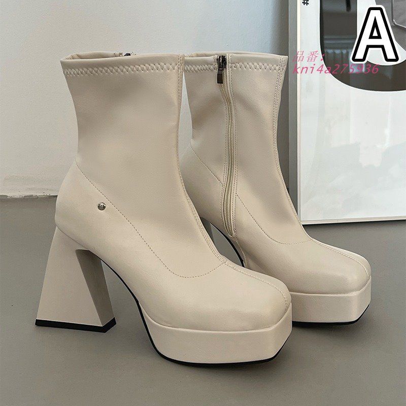 ショート ブーツハイヒール韓国ファッションレディース7SHO-45 kni4a275936 KIN-KAAI_COM