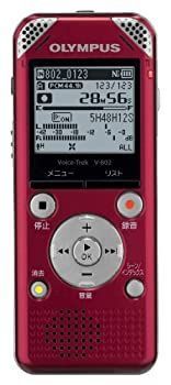 【】「非常に良い」OLYMPUS ICレコーダー VoiceTrek 4GB リニアPCM対応 FMチューナー付 RED レッド V-802