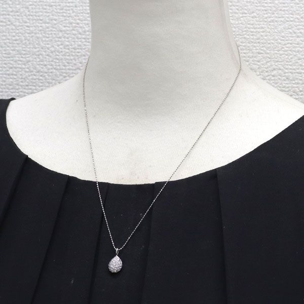 エステール 蝶 バタフライ ネックレス Pt900 Pt850 ダイヤ パヴェ エステール 蝶 バタフライ ネックレス Pt900 Pt850 ダイヤ パヴェ