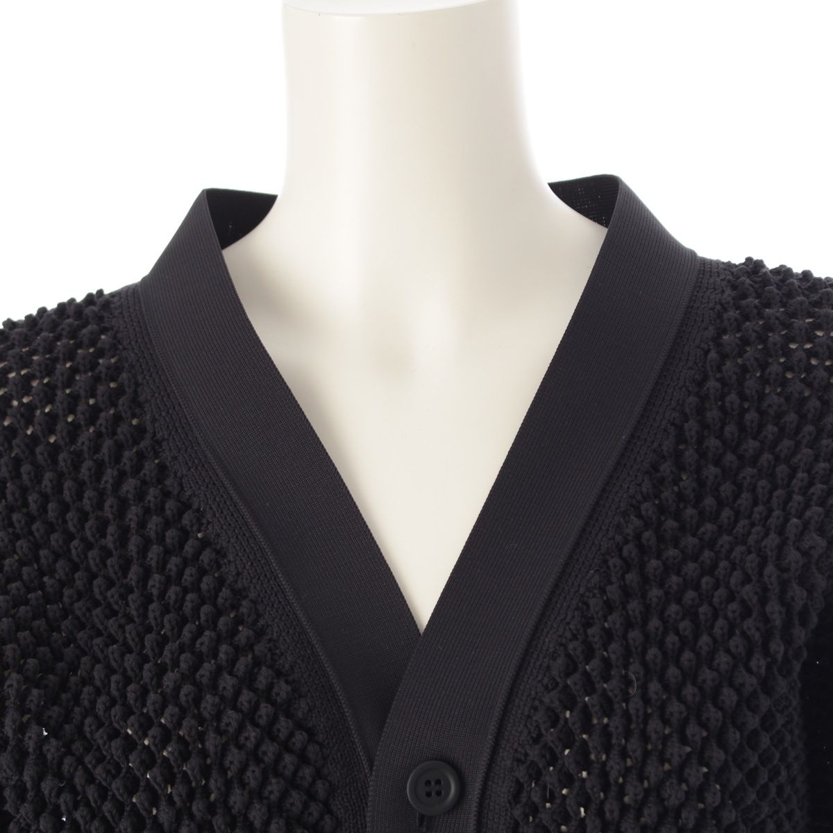 シーエフシーエル LATTICE CROPPED CARDIGAN クロップド ジャケット カーディガン CF009KE002 ブラック F【中古】 シーエフシーエル LATTICE CROPPED CARDIGAN クロップド