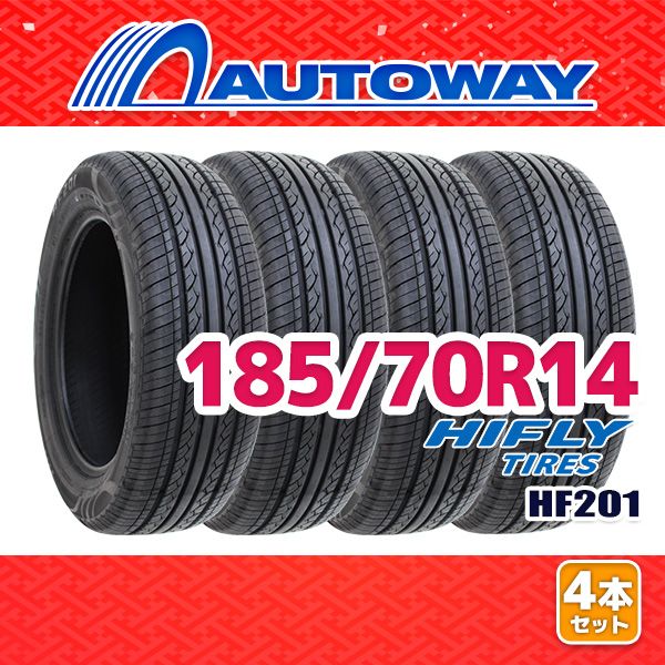 AUTOWAY 185|70R14 サマータイヤ HIFLY HF201 14インチ 4本セット 夏タイヤ オートウェイ