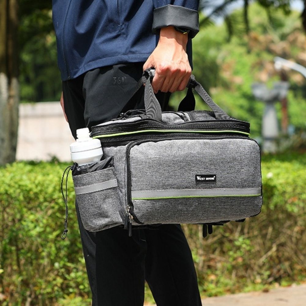 自転車 パニアバッグ 20-35L westbiking サイドバッグ 長距離に
