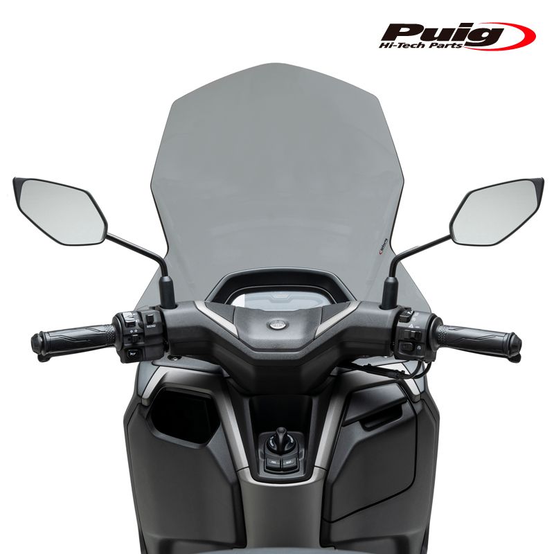 Puig 22407H WINDSHIELD V-TECH LINE TOURING SMOKE YAMAHA NMAX 125 25- NMAX 125 TECH MAX 25- プーチ スクリーン カウル BRIGHTFACE_UK