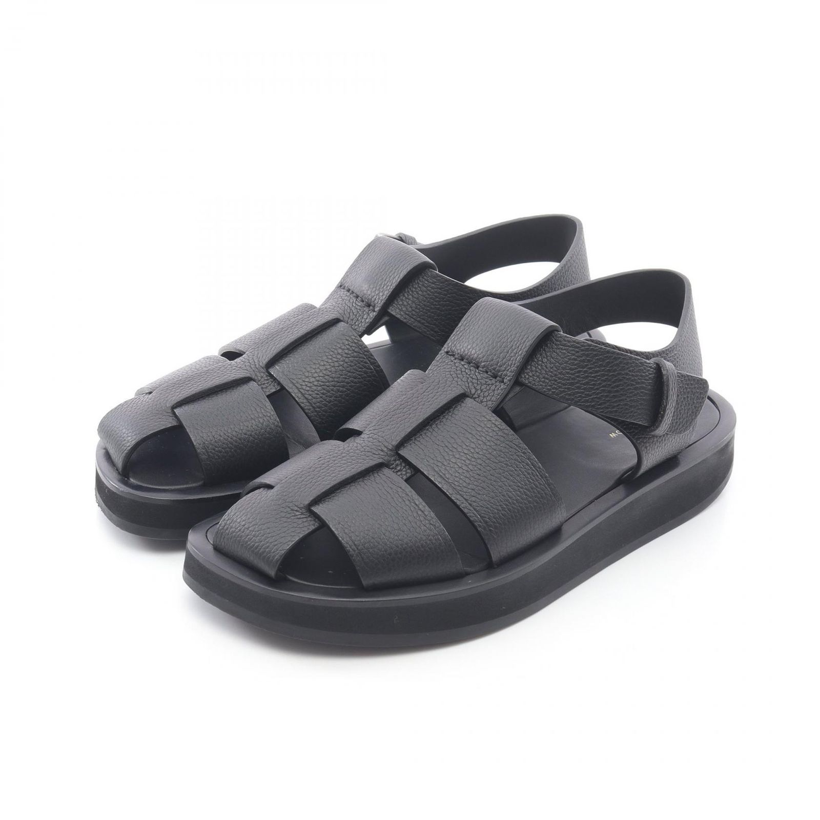 ザ ロウ THE ROW サンダル Fisherman Sandal ブラック レザー