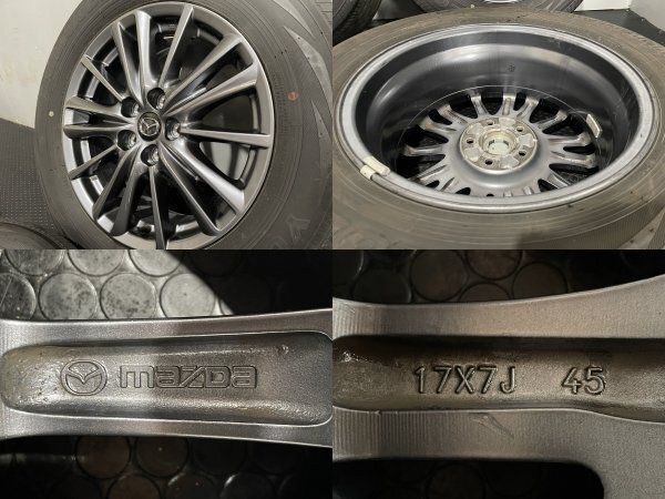 【YOKOHAMA GEOLANDAR G98 225/65R17】夏タイヤ【MAZDA CX-5 純正ホイール 17インチ 7J5HPCD114.3+45】19年製 ハイグロス　(MTO141)