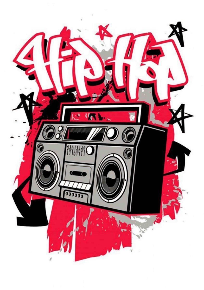 オリジナル ロンT ヒップホップ ラジカセ グラフィティ スクール ロンT S M L XL タイト ジャスト 大きい ビッグ オーバーサイズ メンズ レディース ユニセックス ピンククリーム