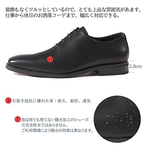 新着商品】26.0cm ブラック フォーマル 高級レザー プレーントゥ