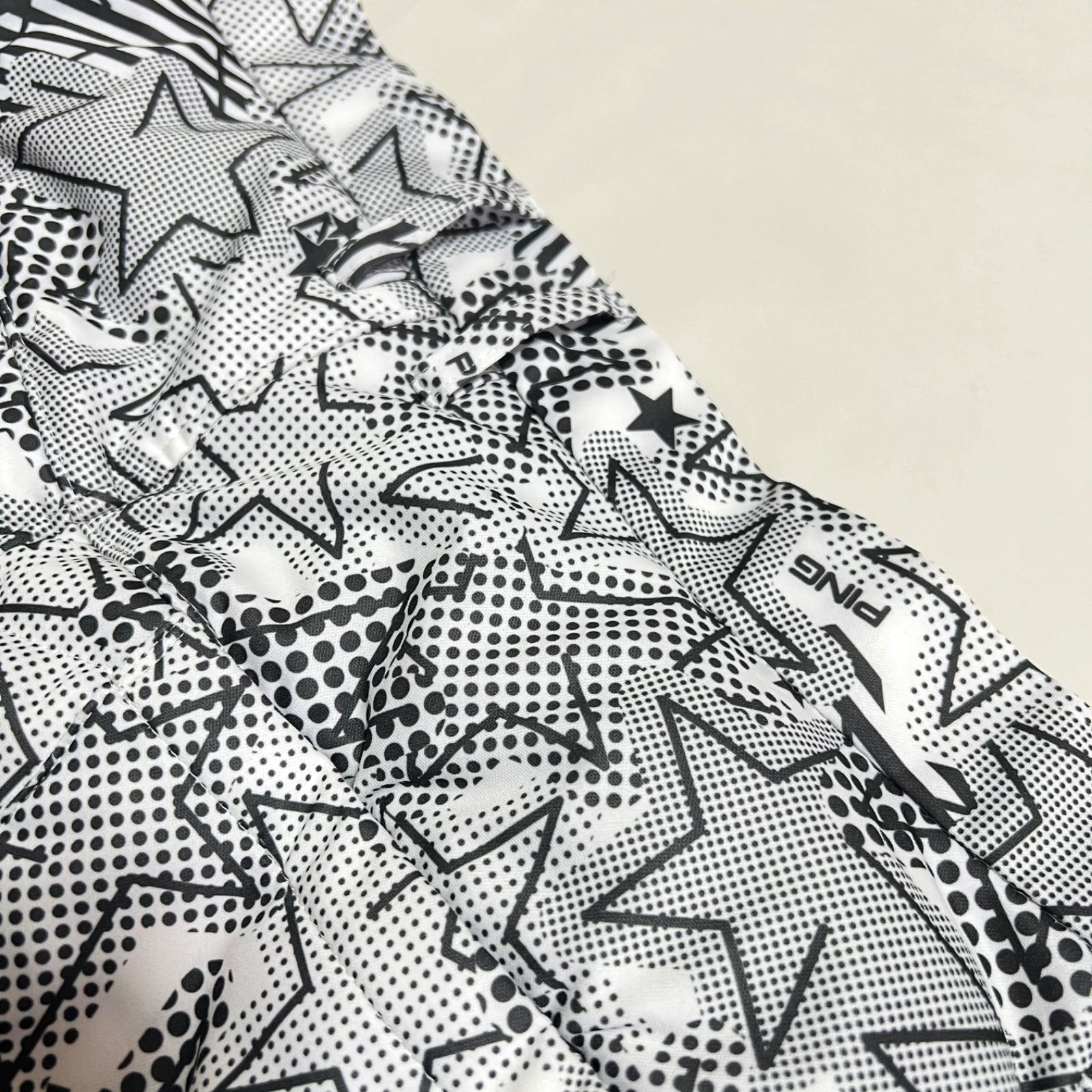 極美品 PING 中綿ブルゾン L パンツ M セットアップ 総柄 白 星 ロゴ