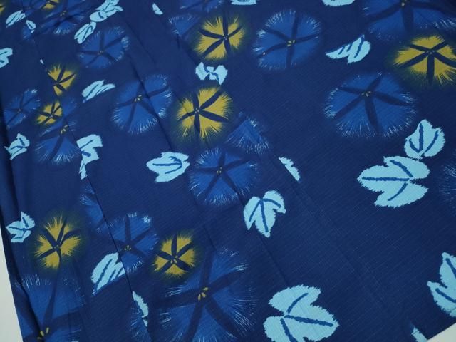 平和屋着物∴夏物 浴衣 綿紅梅 朝顔 綿 逸品 CAAY4455ng