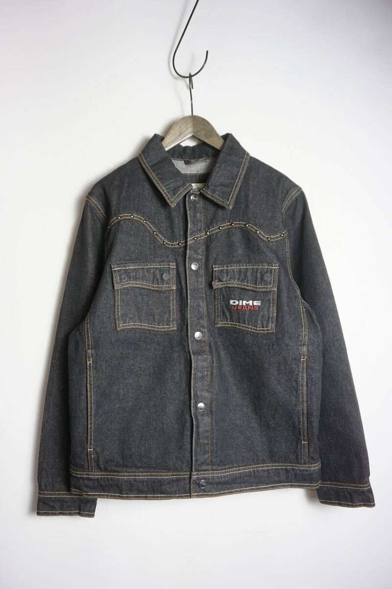 美品 23AW DIME ダイム DENIM WESTERN JACKET デニム スタッズ