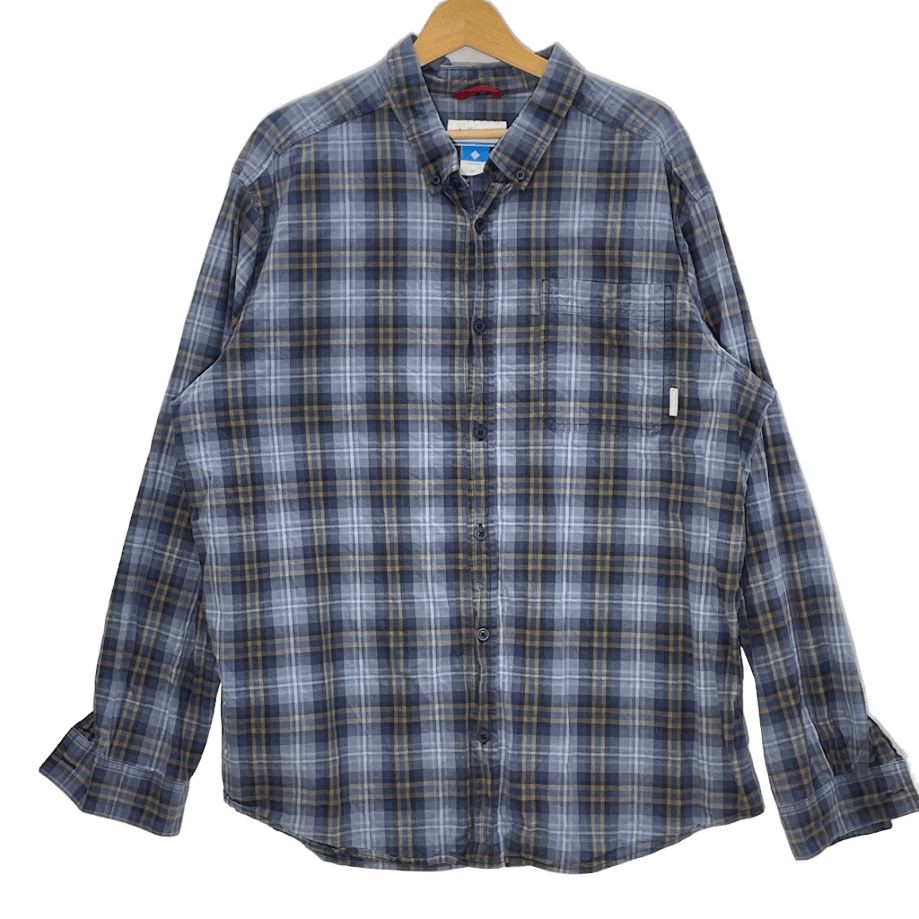 columbia チェックシャツ Columbia コロンビア チェック柄 長袖 シャツ オーバーサイズ