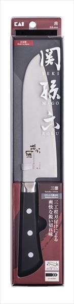 まとめ買い-5点セット 関孫六 茜 三徳１６５ｍｍ 貝印 台所用品