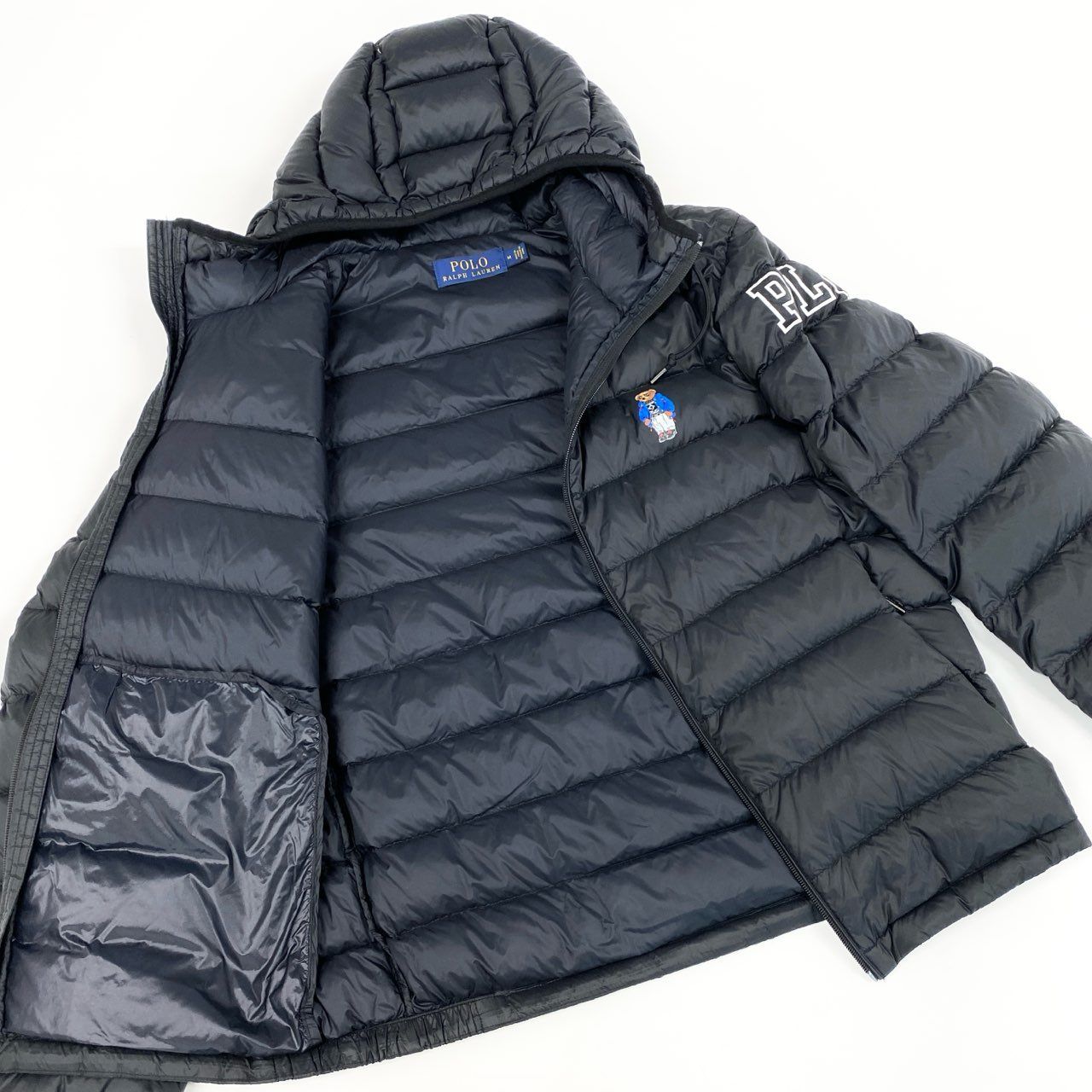 33d3 RALPH LAUREN ラルフローレン ポロベア ロゴプリント フード付き  