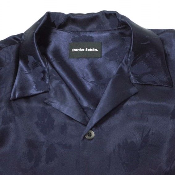 Danke Schon ダンケシェーン 23SS 日本製 Hammer Satin Flower Shirt フラワー刺繍 サテンオープンカラーシャツ Free オフホワイト 長袖 開襟 オーガン トップス【中古】【Danke Schon】 Danke Schon ダンケシェーン 23SS 日本製 Hammer Satin Flower Shirt