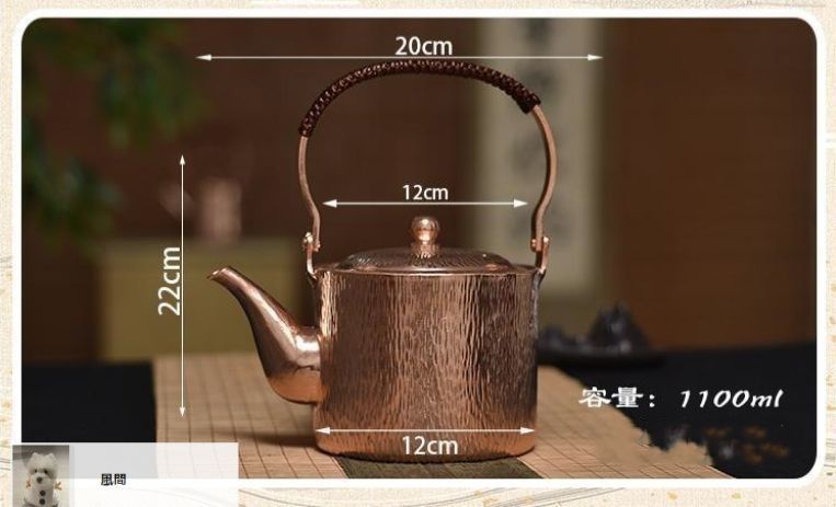新品・未使用煎茶道具 使いやすい容量 ポット 湯沸 槌目 急須 水