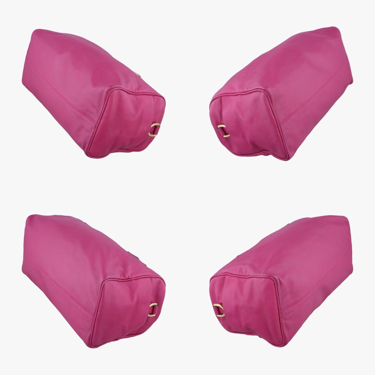 ロエベLoeweアナグラム ロゴパープルレザー010907