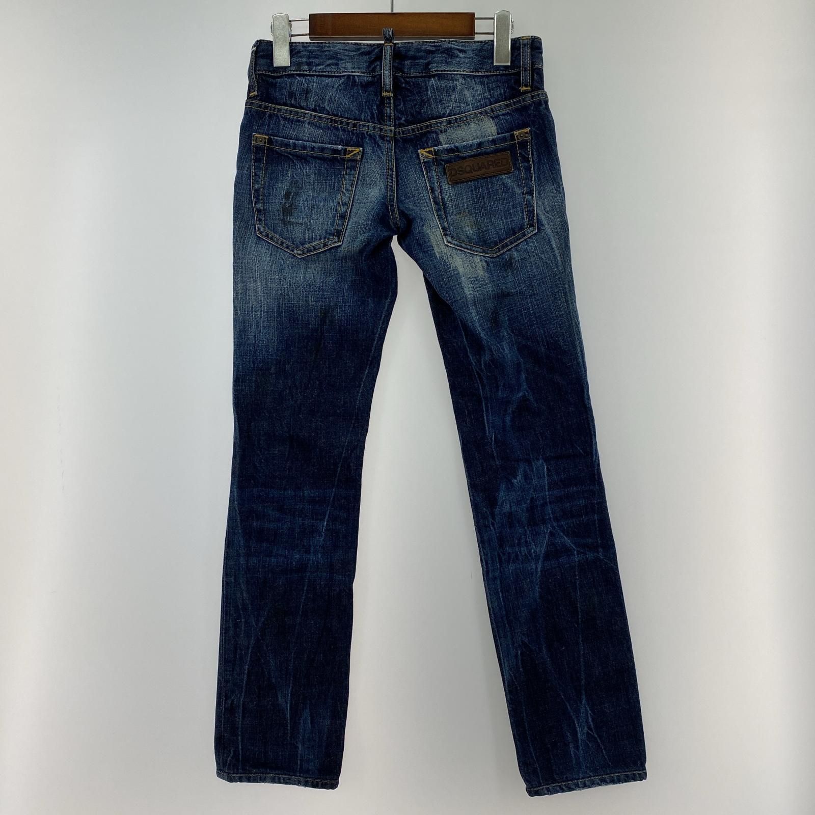 DSQUARED2 ダメージ加工 スキニーデニム 42 【公式通販】 DSQUARED2
