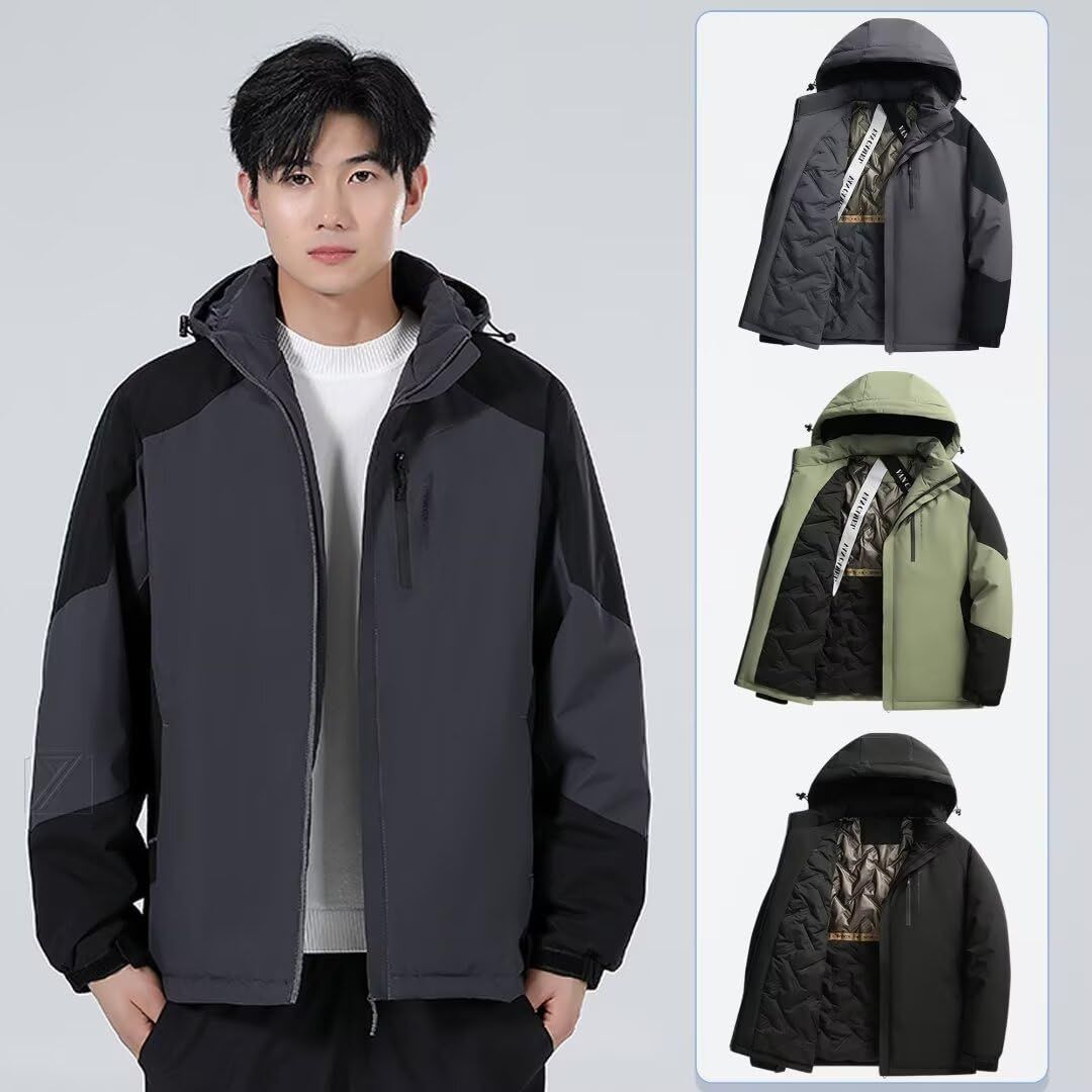 ロア ハイキング ライトダウン ジャケット グレー L 新品 ダウンベスト 