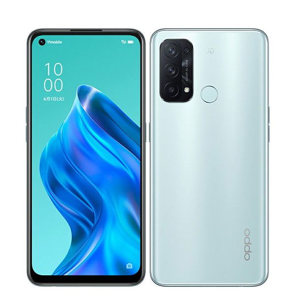 中古】 A103OP OPPO Reno5A (eSIM) アイスブルー SIMフリー 本体 ワイ