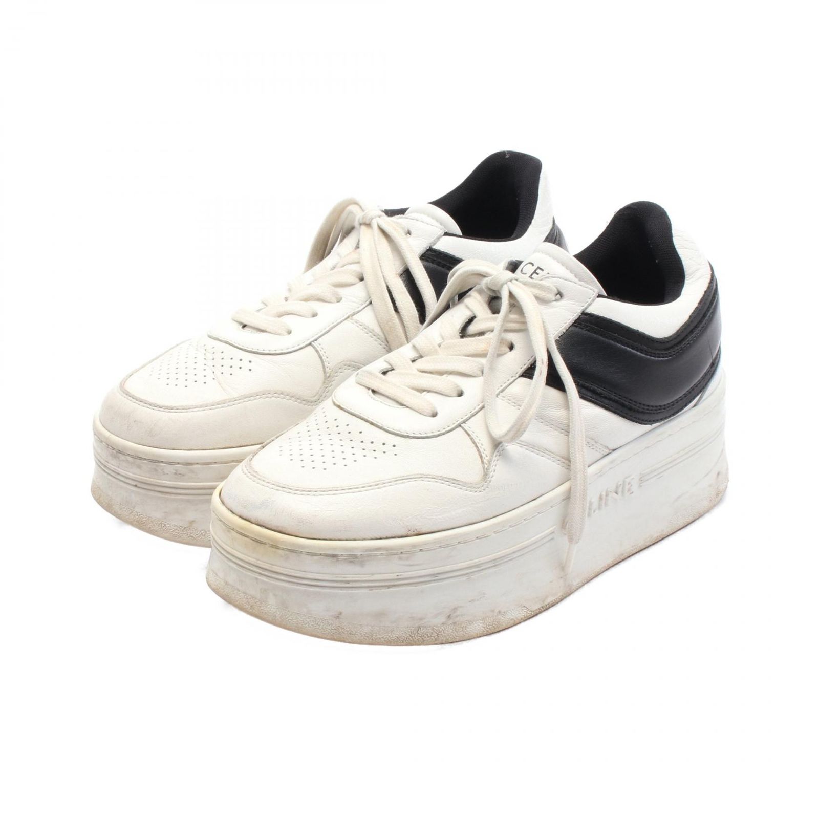 セリーヌ CELINE スニーカー ブロック ウェッジ レザー 厚底ブロック