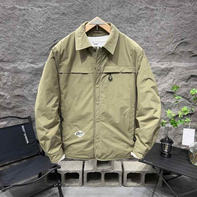 種類12：2XL0/A：黒ダウンジャケット 秋冬 コーデ メンズ 用 服 シンプル ファッション オシャレ 大人 かっこいい 大きいサイズ ストリート 紳士服  韓国スタイル シャツ カラー ジャケット アメリカン レトロ ワークウェア ライト アウター ジャ