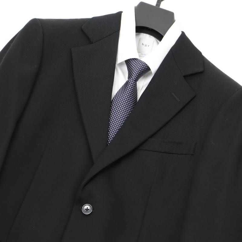 11万円 ジェイプレス Jプレス 無地 ブラックスーツ メンズ J.PRESS ビジネス ウールスーツ 略礼服 A6 -624