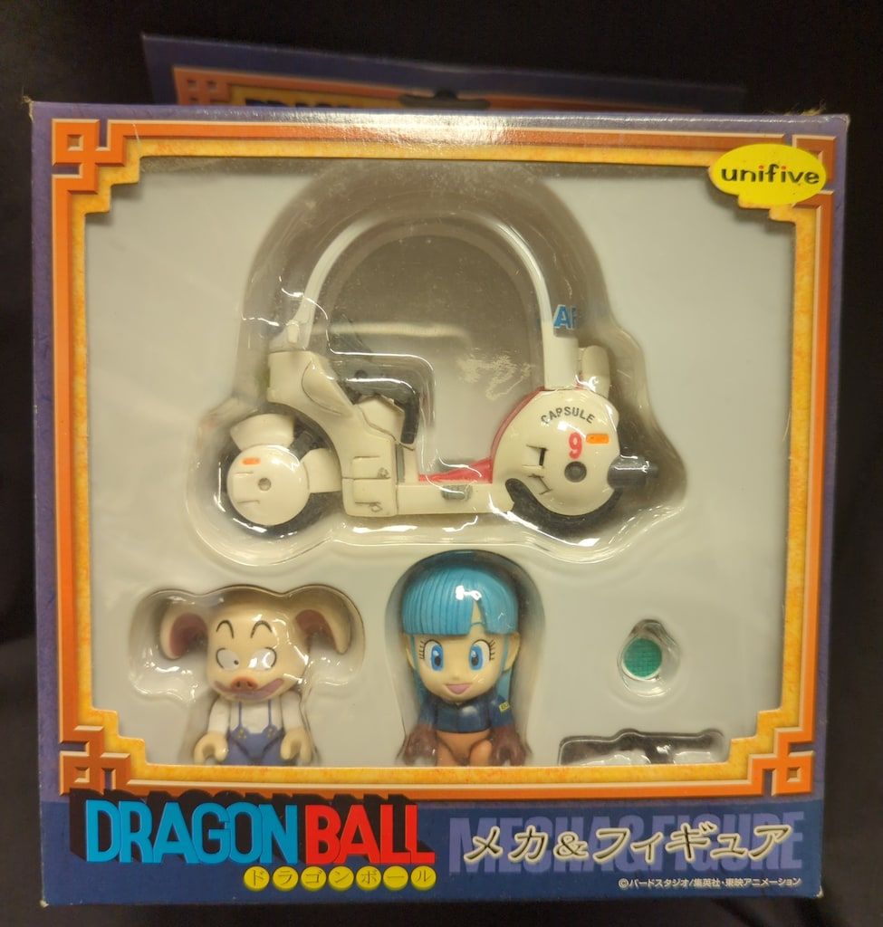 ドラゴンボール　ユニファイブ　メカ＆フィギュア ユニファイブ メカ&フィギュア/ドラゴンボール ブルマ&バイク&ウーロン