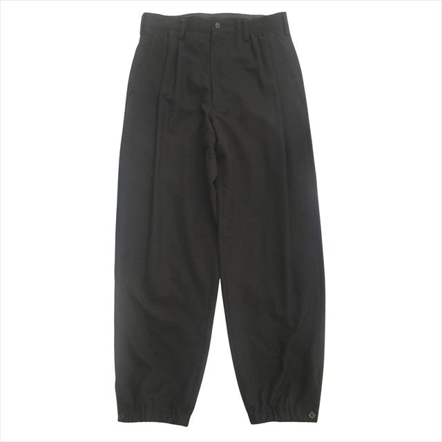 99aw ワイズフォーメン Y s for men ヨウジヤマモト YOHJI YAMAMOTO ウールギャバジン ジョガー パンツ スラックス 90 s ビンテージ ヴィンテージ S 黒 ブラック メンズ