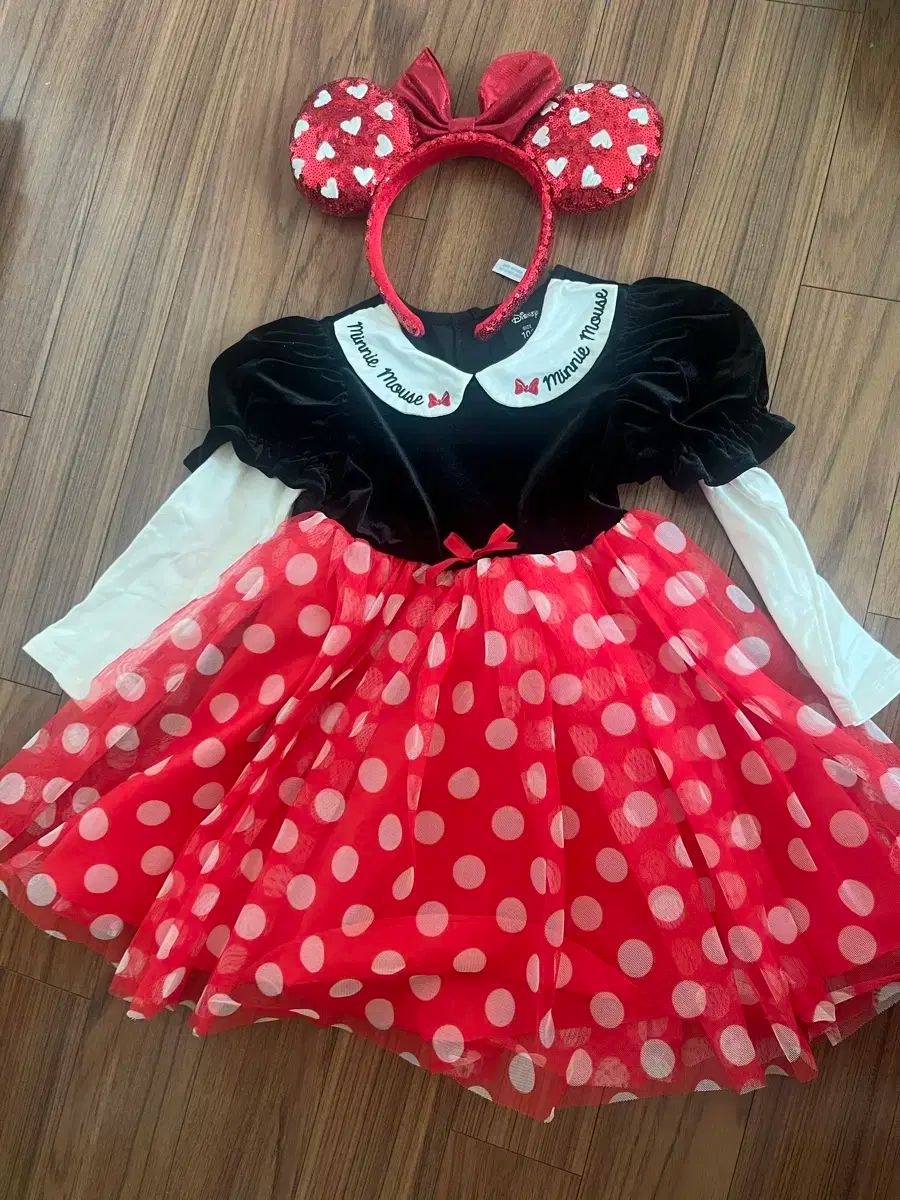 ハロウィーン ミニーマウス コスチューム 100 ＋ヘアバンド 含む