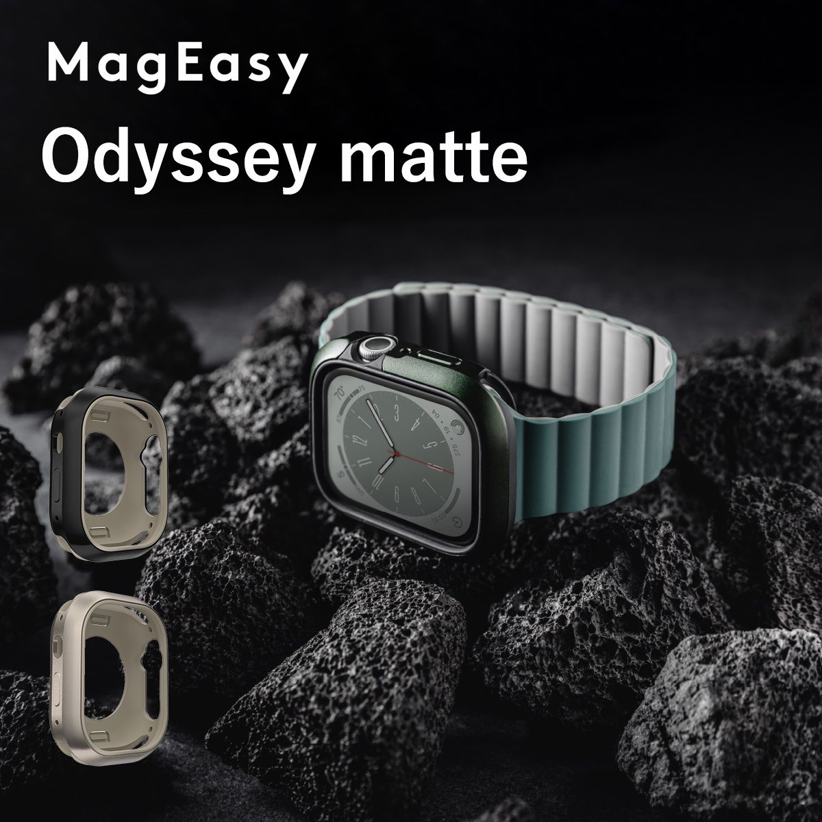 Apple Watch Ultra / Ultra2 49mm 米軍 MIL規格 耐衝撃 アルミ × TPU 保護ケース 衝撃 吸収 アップルウォッチウルトラ 49 mm 対応 MagEasy Odyssey (matte)