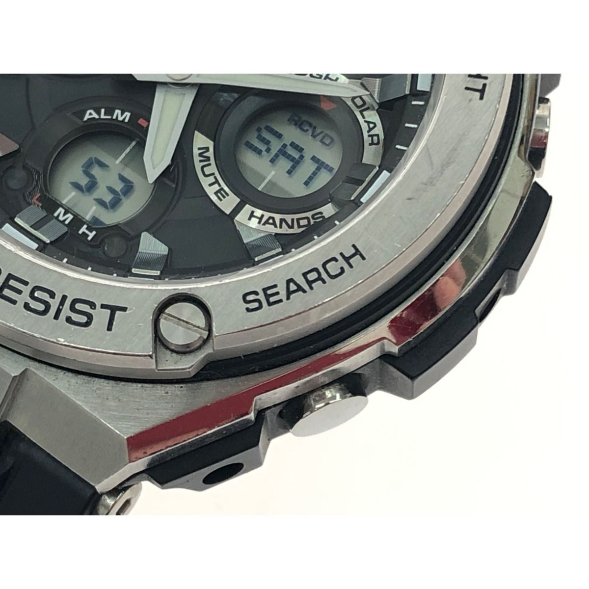 ▼▼CASIO カシオ メンズ腕時計 電波ソーラー G-SHOCK Gショック Gスチール デジアナ GST-W110