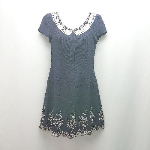 新品未使用　レストローズ　刺繍ワンピース　Мサイズ ◇ L'EST ROSE レストローズ バックファスナー レース 刺繍