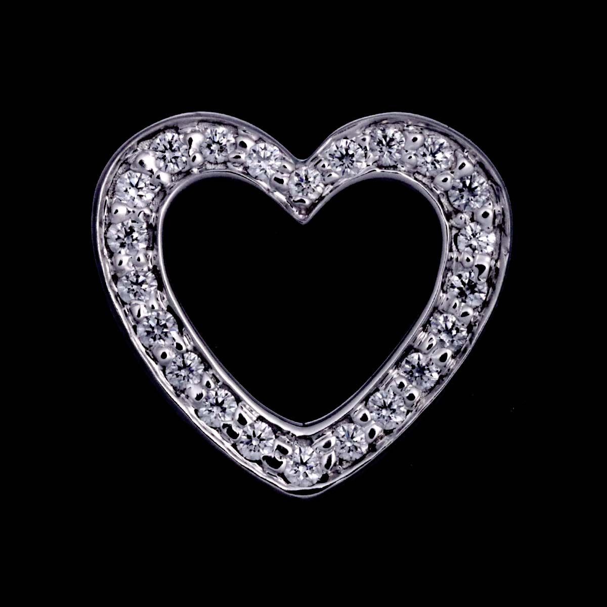 ティファニー TIFFANY&Co. メトロハート ダイヤ ピアス K18 WG ティファニー TIFFANY&Co. メトロハート ダイヤ ピアス K18 WG
