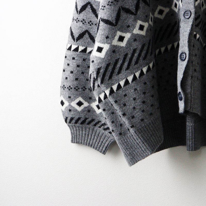 Marble Sud パンダ柄カーディガン 美品 2023AW マーブルシュッド marble SUD ジャガードパンダVネック